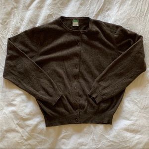 Brown Wool Cardigan